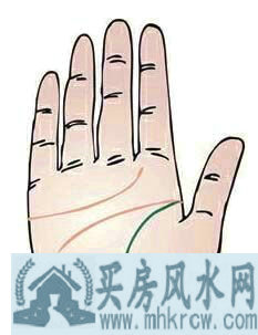 生命线下部出现数条细小支线 生命线下部出现数条细小支线